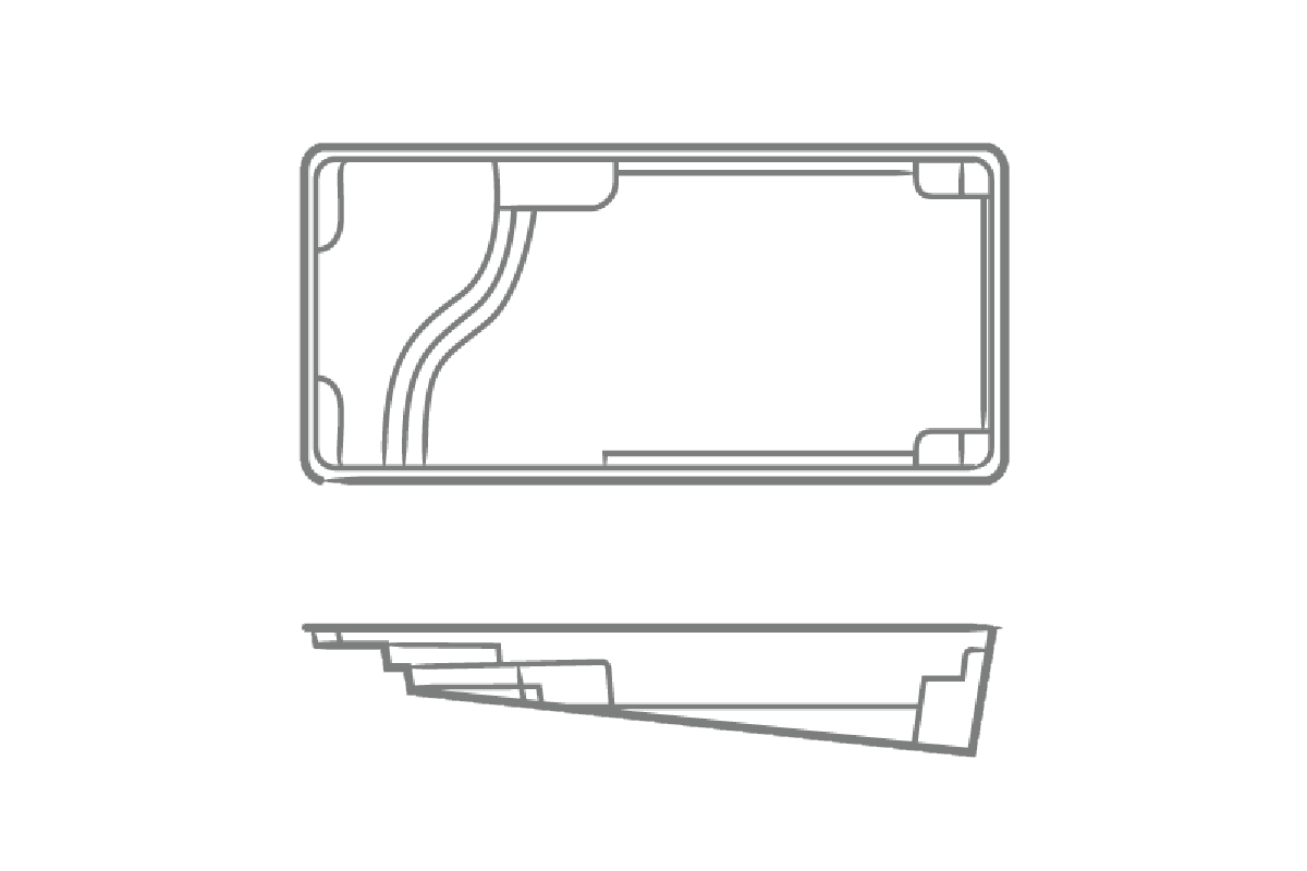 Aspen 12 x 25 Pool Layout