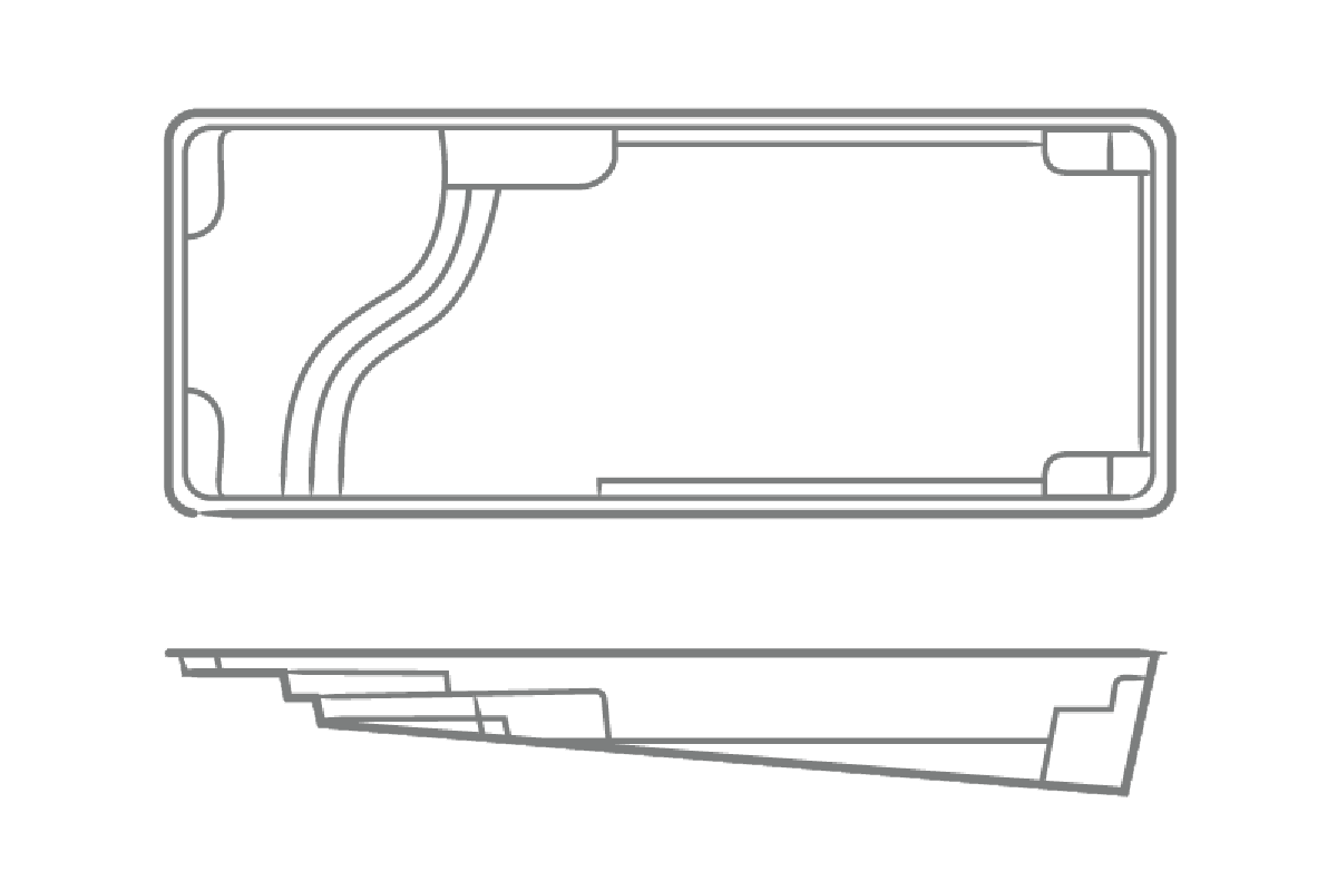 Aspen 14 x 35 Pool Layout