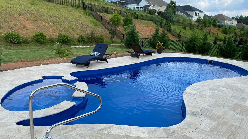 The Brilliant fiberglass pool by Imagine Pools.