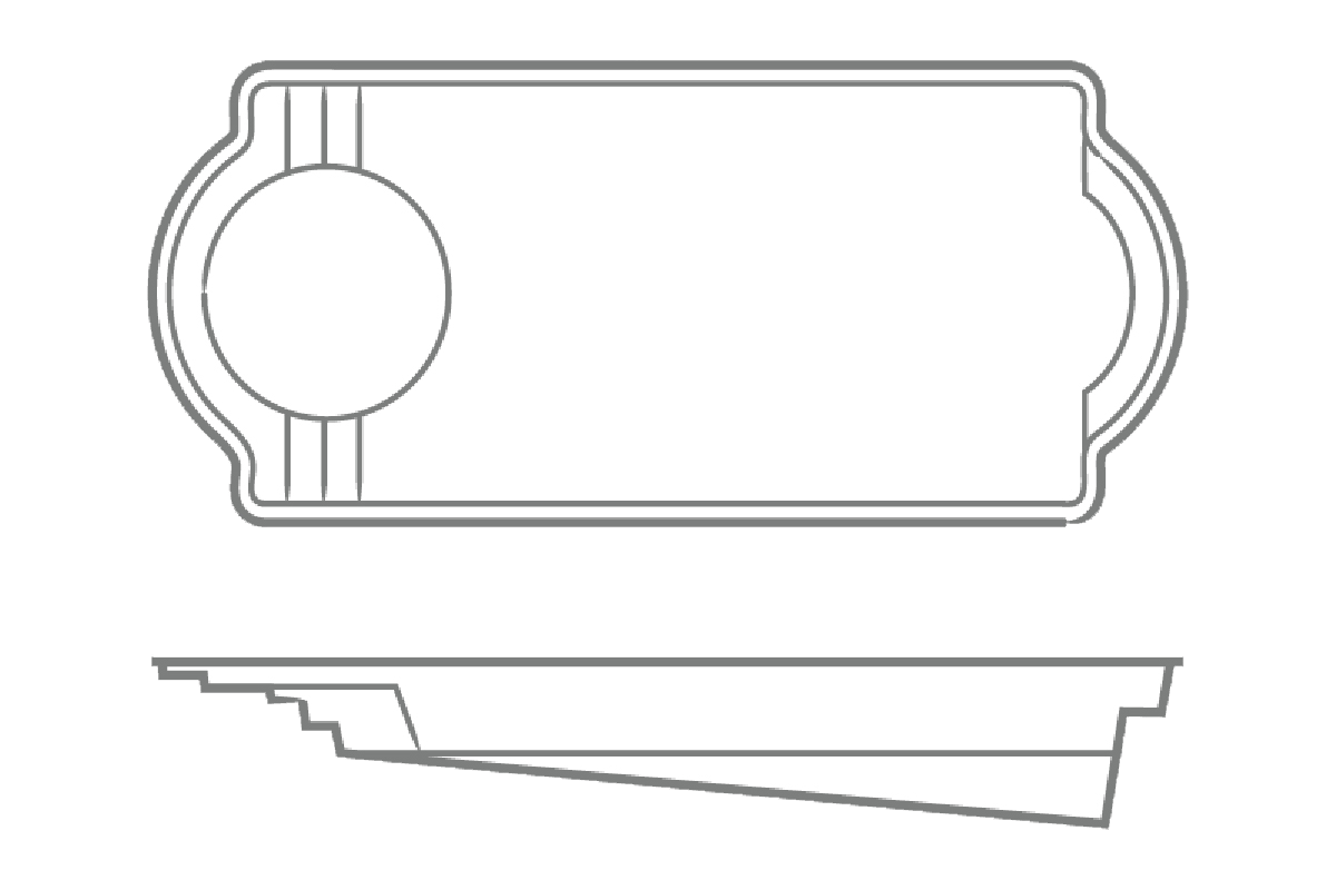 Cathedral 16 x 36 Pool Layout