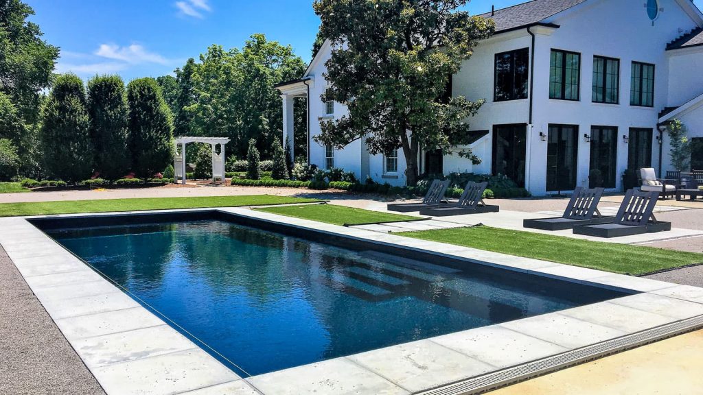 The Celebration fiberglass pool by Imagine Pools.