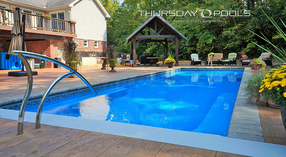 Spirit Fiberglass Pool by Thursday Pools.