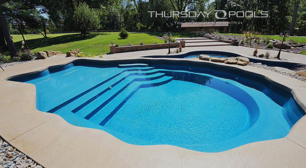 Pearl Pool in backyard