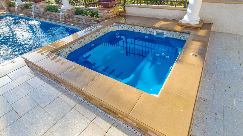 The Dream fiberglass spa by Imagine Pools.
