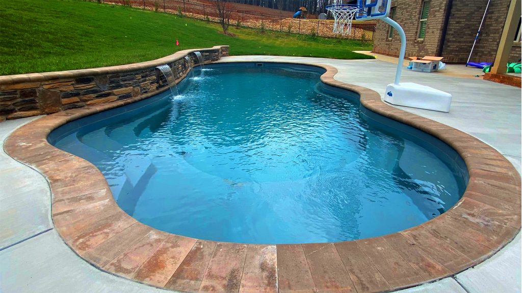 The Fantasy fiberglass pool by Imagine Pools.