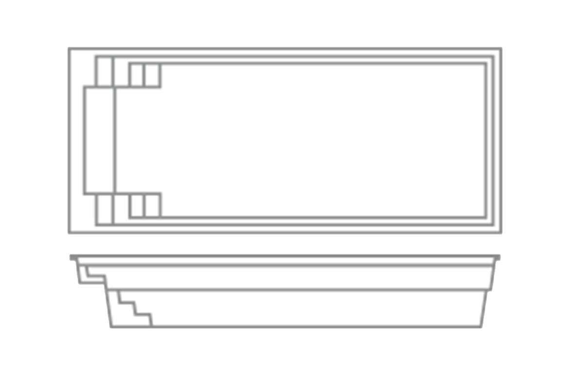 The Freedom pool Layout.