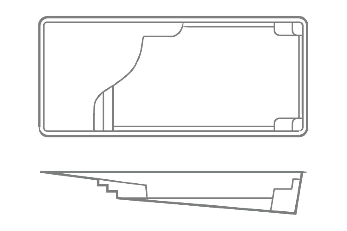 Grace 16 x 36 Pool Layout