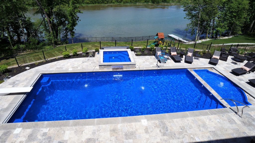 Monolith fiberglass Pool by Thursday Pools.