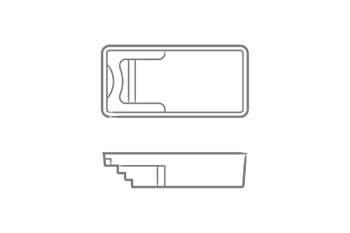 Sea turtle pool layout drawing