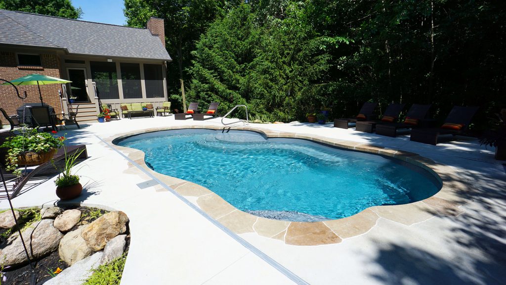 Sun Day Fiberglass Pool by Thursday Pools.
