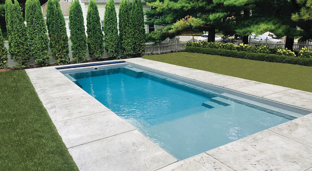 The Illusion fiberglass pool by Imagine Pools.