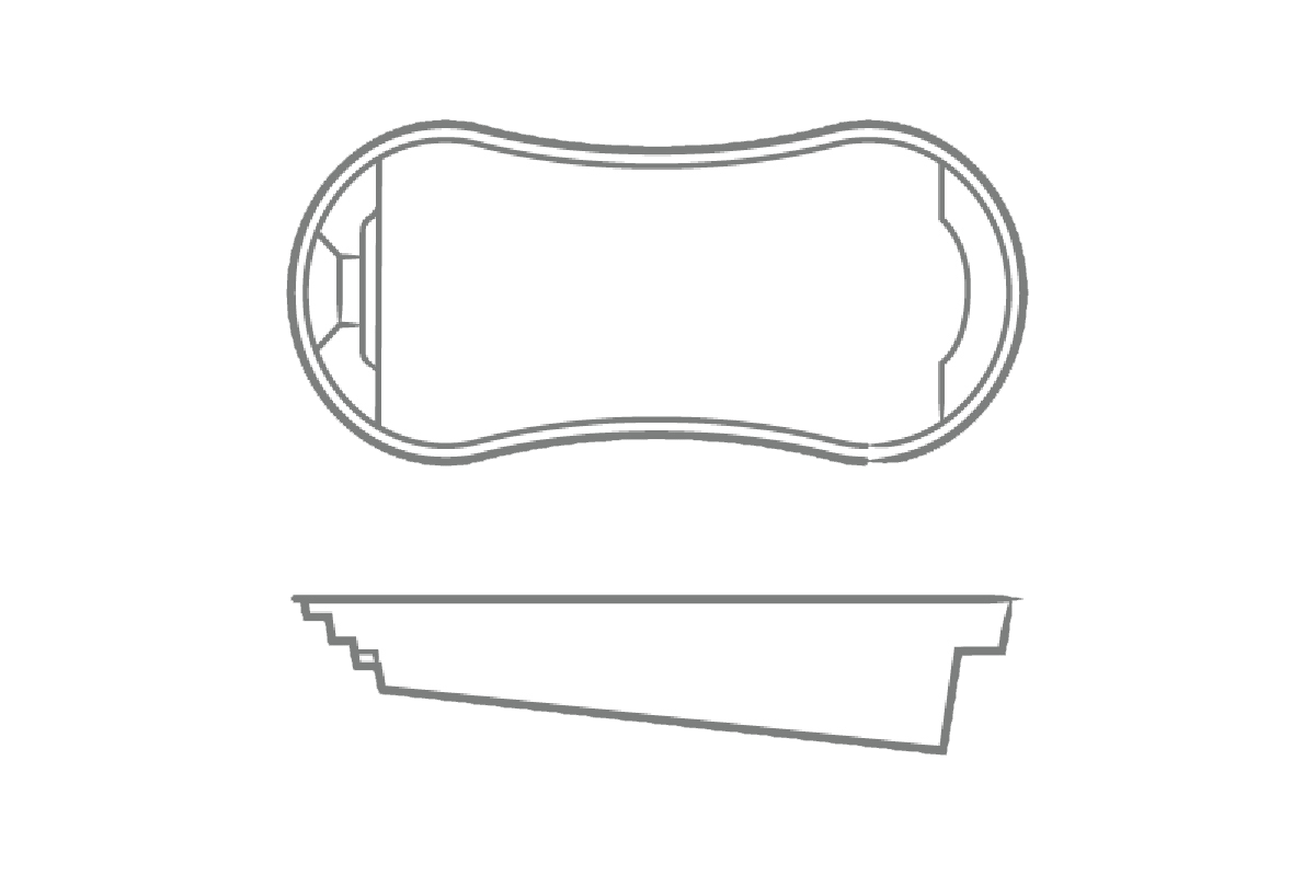 Titus 12 x 26 Pool Layout