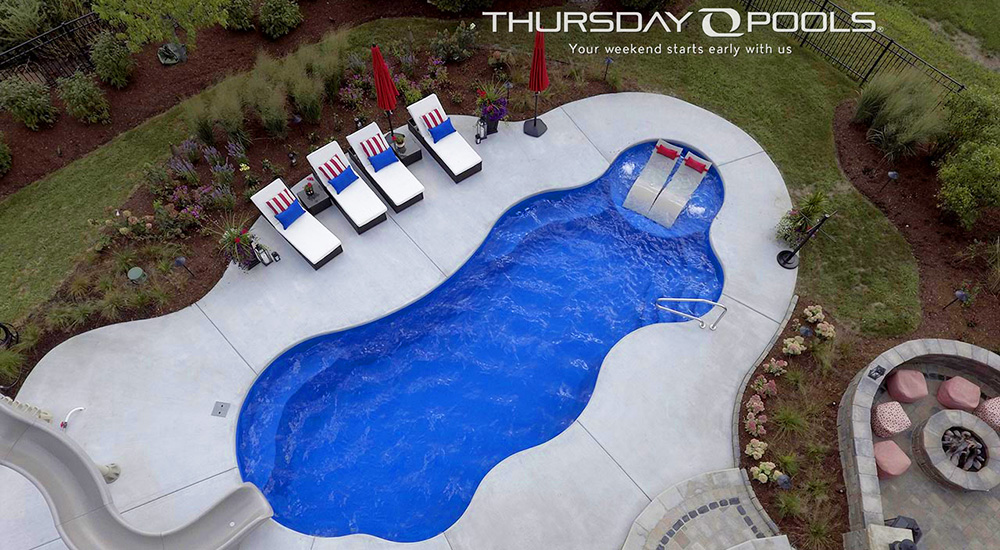 Wellspring Fiberglass Pool by Thursday Pools overview.